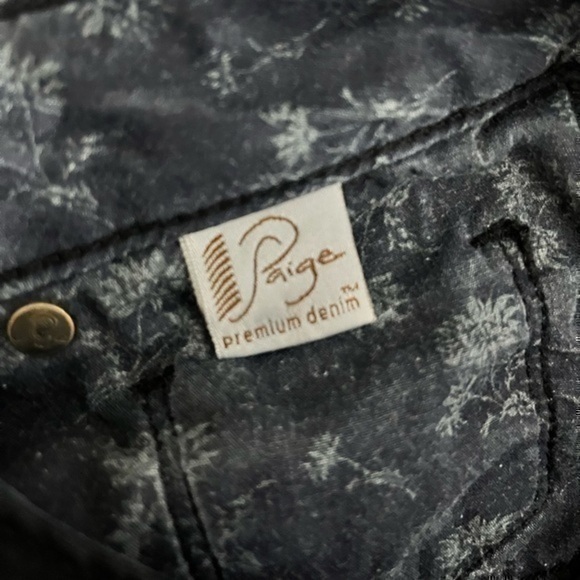 PAIGE | Skyline Mid Rise Skinny Jeans Black Wash  4 way stretch - size 27 - Picture 10 of 10